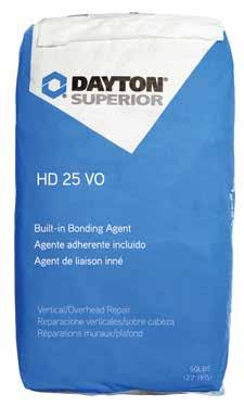 HD 25 VO HD 25 VO is a high strength mortar containing portland cement, special polymers and accelerators to provide an accelerated strength gain and set time.