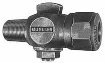 5.8 1/2" - 2" GROUND KEY DESIGN CORPORATION VALVES Rev. 4-14 Shaded area indicates changes H-15008N Outlet: MUELLER 110 Conductive Compression Connection for CTS O.D.* tubing H-15028N Outlet: MUELLER 110 Conductive Compression Connection for CTS O.