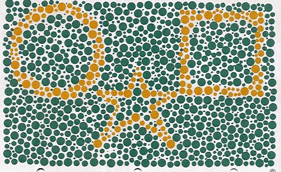 I. Color-Blindness Here is a common test for
