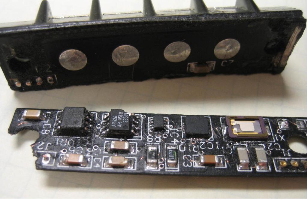 The rogue module s potting was removed to reveal two electronic printed circuit assemblies (See Figure 3).