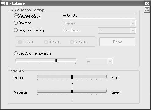 85 2 Enter settings in each setting panel. The settings are reflected in the Preview panel. Settings can be applied in one of two methods, determined by the setting in the [Options] dialog. (p.