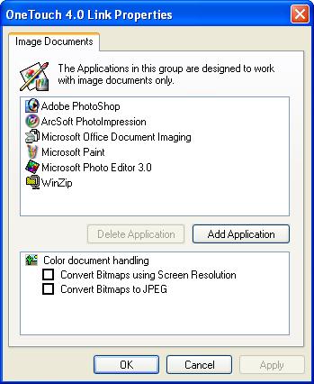 80 VISIONEER ONETOUCH 9420 USB SCANNER USER S GUIDE IMAGE DOCUMENTS PROPERTIES These properties apply to image processing applications such as ArcSoft PhotoImpression and Microsoft Paint. 1.