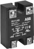 Solid-state relays R111, R12x and R31x range Ordering details R111/45 R111/20 2CDC 301 001 F 0003 2CDC 301 002 F 0003 R111 range Standard design Single-phase Zero voltage switching Cost-saving Type