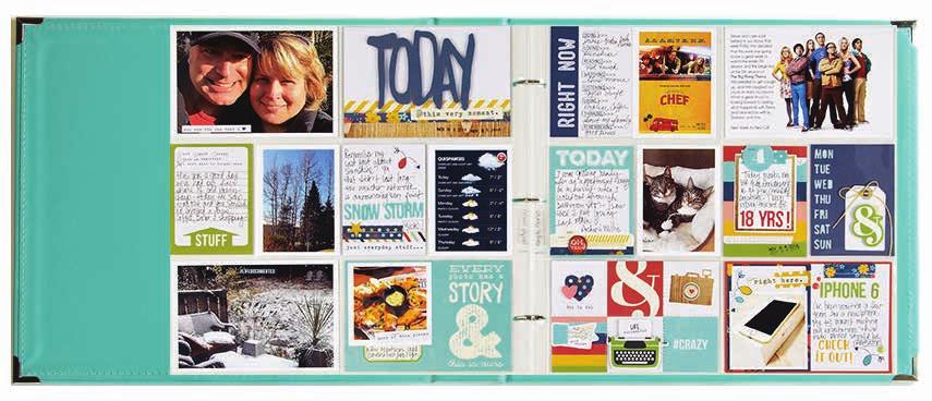 12x12 Teal SN@P! Faux Leather Album 4x6/3x4 Pocket Pages SN@P!
