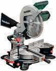 x 5 Cutting capacity 45 /45 2 x 47 0 x 45 2 x 67 Turntable setting left/right 47 /47 52 /52 47 /47 Saw blade inclination left/right 47 /2 47 /2 47 /2 Saw blade Ø 254 x 30 Ø 3 x 30 Ø 3 x 30 Rated