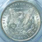 SEPTEMBER RARE COIN MONTHLY 1887-S. PCGS. MS-63. DMPL. Very well struck with ultra-deep mirrored fields that contrast nicely with frosted design elements....................... #211866 $4595.