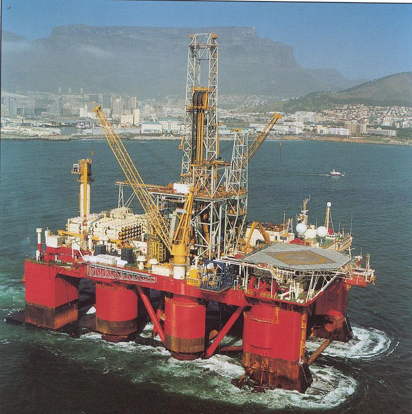 Intervention Category C Semi sub rig with Drilling BOP and Marine Riser.