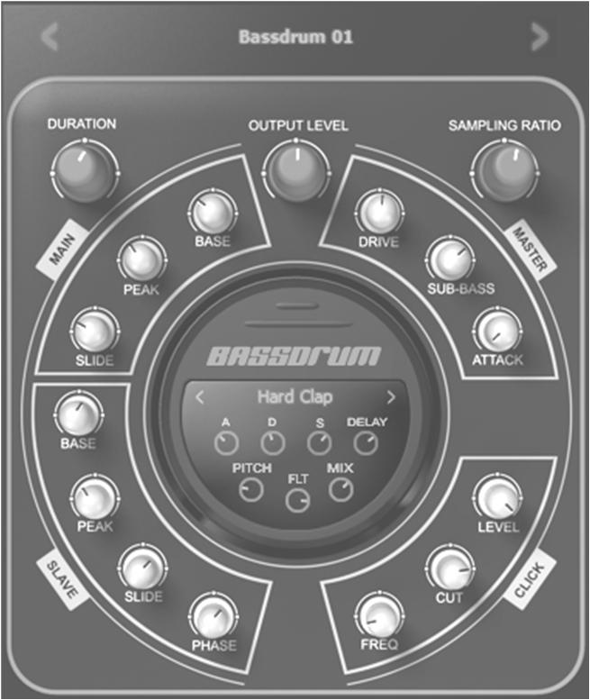 BassDrum (included) - is a flexible Bass/Kick drum synthesizer with sample-layer