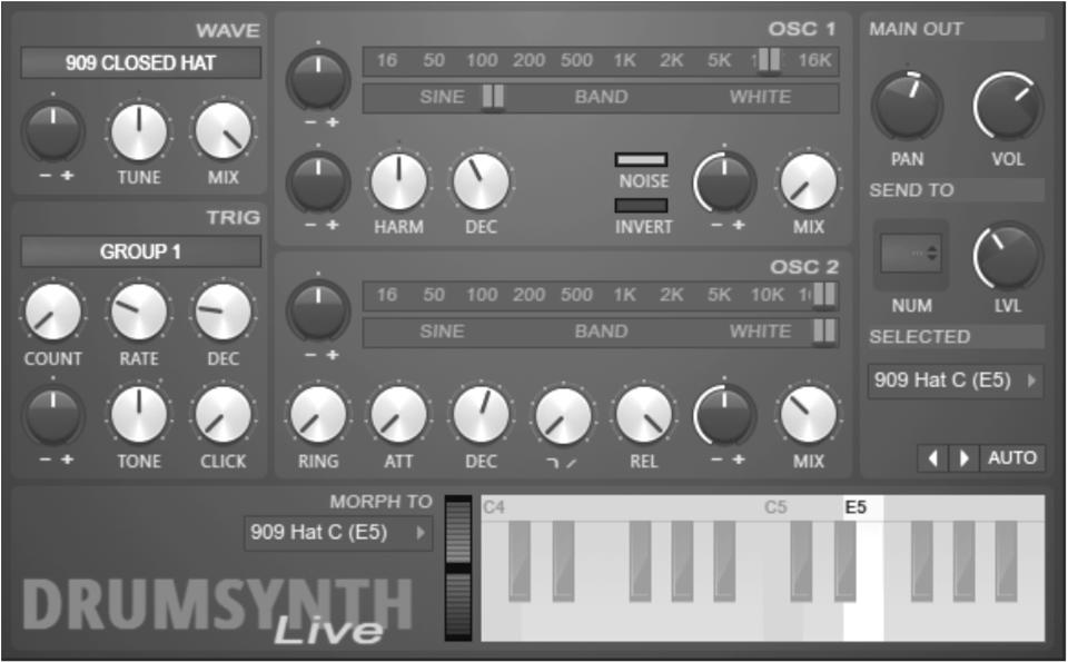 Fruity DrumSynth Live (included) - A Drum Synthesizer plugin that lets you
