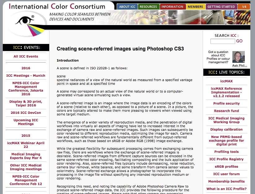 More Information ICC White papers http://color.org/whitepapers.xalter ICC_white_paper_17_ICC_profiles_with_camera_images.