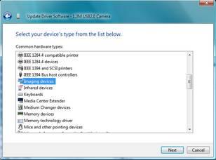 Step 11: Pick from a list of device drivers. 12.