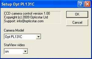 Opticstar PL-131 Plug-in for MaxIm DL Plug-in Version 1.0 - Opticstar Ltd, 2009.