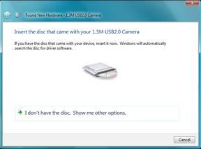 Windows will ask for the CD that came with camera (insert the CD if not present). 5.