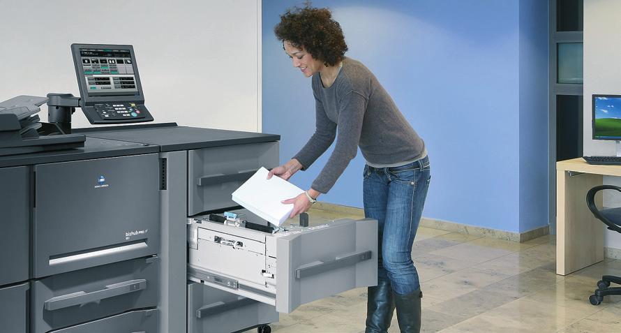 bizhub PRO 1052 Outstanding print quality for entry-level production The bizhub PRO 1052 incorporates a thoroughly proven and sturdy design, delivering high-performance output, both in terms of