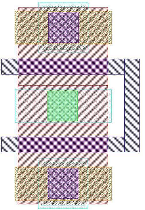 25(a) (d) shows the 3D-views and layouts of RDAMS and ADAMS cells at 45nm technology. The width of the NMOS transistors is set to 270nm.