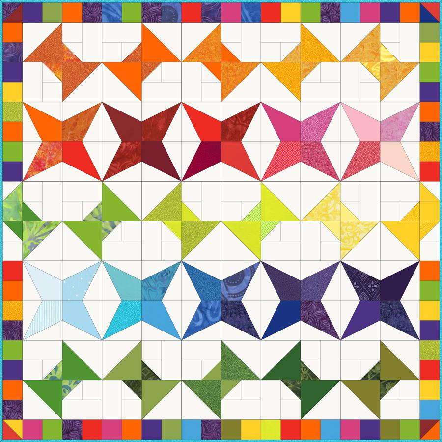 Alternate Colorway To make a scrappy version of this quilt, you ll need approximately ¼
