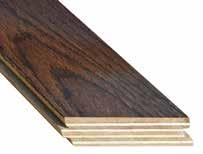 Floor structures SOLID SAWN Structured 4 mm Sawn wear lamella Solid finger lumber core Hardwood back Superior lengths : 14-87 * (356 mm - 2210 mm) 4 species, 3 textures, 4 widths, 2 grades and over