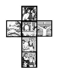 Lesson 6 April 8, 2018 Bible Story Circle Leave the title tab to use for turning the visual as you cut out the picture circle of scenes 6-1, 6-2 and 6-3. Cut out the cover circle.