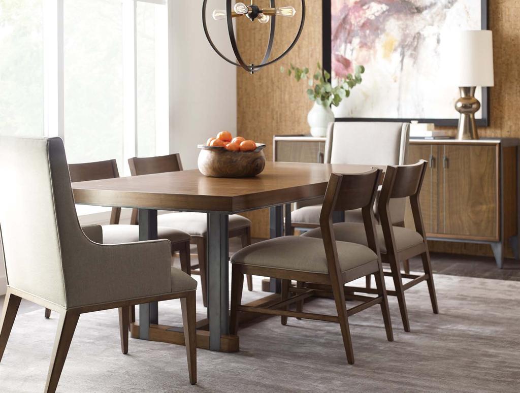 Above: 700-706R Concentric Round Dining Table