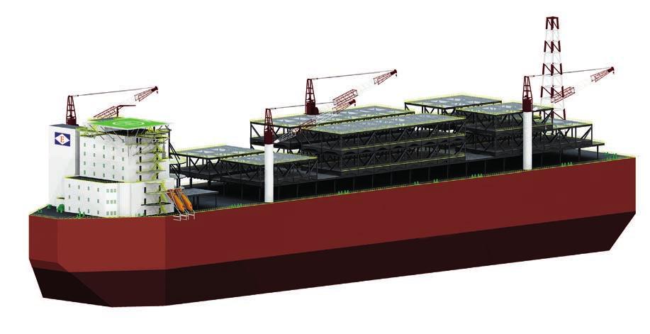 Floating Production System and FPSO Designs With the increasing demand for re-deployable, fastlead-time-to-production units, EXMAR s OPTI series of semisubmersible platforms have been designed as an