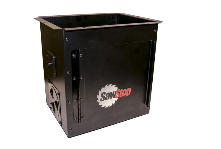 Downdraft Dust Collection Box for Router Tables RT-DCB Collects below-table dust Connects to 4"