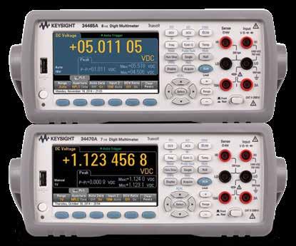 Measuring DC currents in the pico-amp range for battery-powered devices is now easier than ever The new 34465A / 34470A Truevolt Series digital multimeters have a lower DC current ranges and a faster