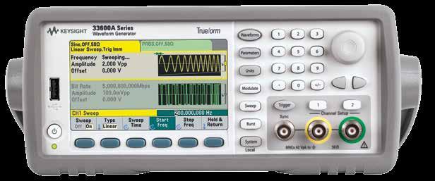 FUNCTION/ARBITRARY WAVEFORM GENERATORS www.keysight.com/find/33600a BenchVue software enabled. Available with all products listed.