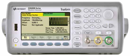 FUNCTION/ARBITRARY WAVEFORM GENERATORS www.keysight.com/find/functiongenerators BenchVue software enabled. Available with all products listed.