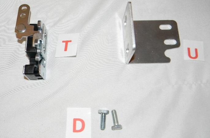 Step 3: Using the following components, assemble the left door latch as