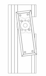 Figure #17 I) The interior longplate will be out of alignment when you first get the retention bosses into the teardrop slots.