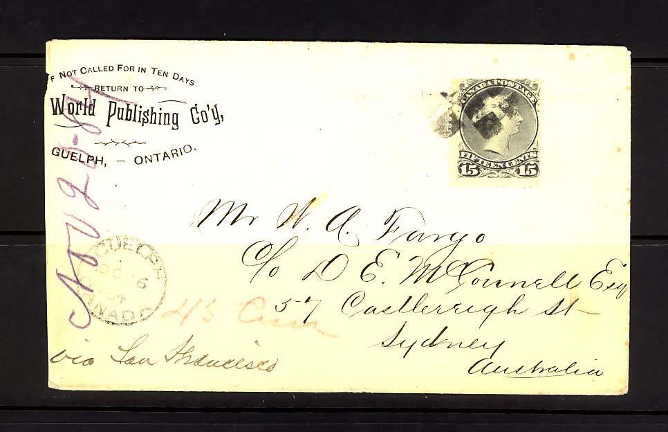 15 Used on 1882 cover to