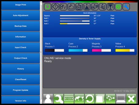 Print Management Solutions KIP Technical Interface Access to KIP Service Commands through the 12 multi-touch touchscreen.