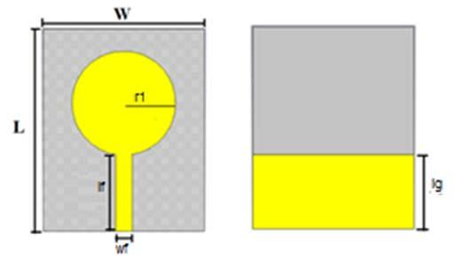 6 mm and relative permittivity 4.3 is used, such a chip-resistor-loaded microstrip antenna can have an impedance bandwidth of about 10% or greater [6]. II.