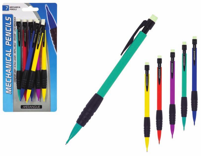 5PK COMFORT GRIP 38N1-4111-00-000 MECHANICAL PENCILS 5 Pack Comfort Grip Mechanical Pencils + 2 Bonus Pencils - 0.
