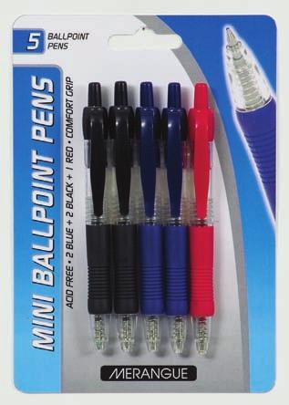 pink 5PK MINI CLIKER 38N2-8751-00-000 5 Pack Mini Clicker Ballpoint Pens