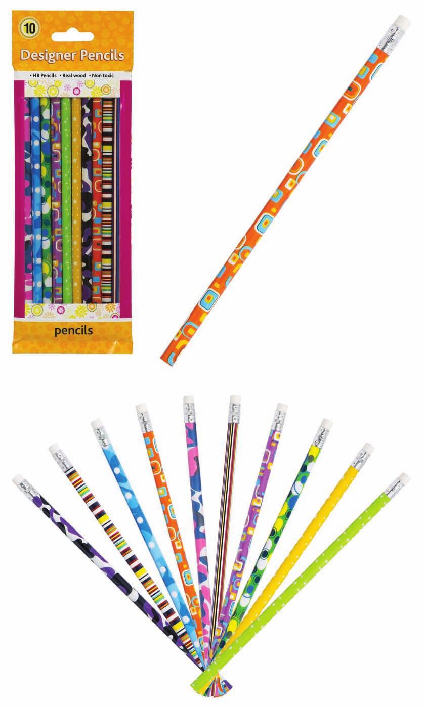 10PC DESIGNER 38R9-7181-00-000 PENCILS Designer Pencils -