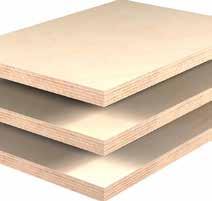 1250x2500; 1525x3050 mm Birch Plywood with high