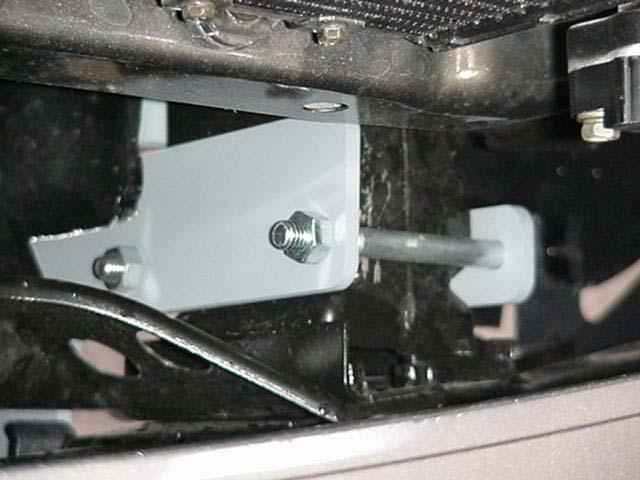 4. Install the Clamp Plates to the outsides of the frame using the 7/16 x 4-1/2 bolts, one over the top of the frame and