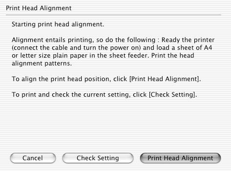 Printing Maintenance (5) When the confirmation message is