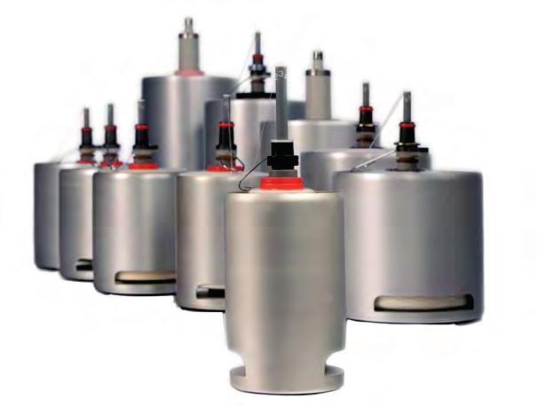 The advantages of these spindle types: Optimised yarn guidance via high-grade, wear-resistant surface finish Large feed packages thanks to optimised spindle pot design Minimal vibrations thanks to