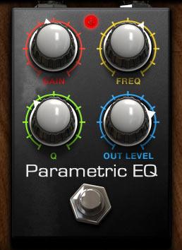 Parametric EQ A model of an analog one-band parametric EQ that you can use to adjust your tone with great precision. GAIN: adjusts the boost or cut of the parametric EQ, from -15 db to +15 db.