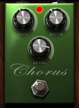Chorus Based on a typical digital chorus with great control and flexibility. Use this stomp box with clean amplifiers to add shimmer and moving modulation to arpeggios or chords.