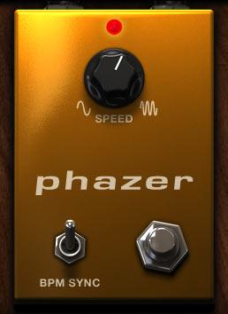 Phazer A model of a classic Phaser stomp box. This unit adds a shimmer to your solos and generate a smooth, watery modulation effect while playing chords and muted strumming.