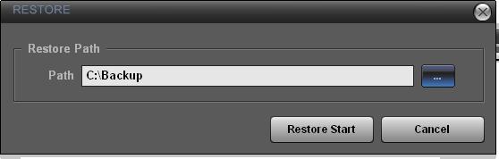 Press yes as below Restore It restores backup images.