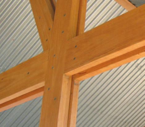 6 AUSTRALIAN HARDWOOD AND CYPRESS Bolts with Steel Side Plates Under this scenario, thick steel side plates or gussets are used in conjunction with bolts to transfer the load.