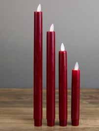 W.x12 H. 0 26602 40375 9 MOQ: 6 / 40375 Wholesale: $18.50 Flame Red Smooth 6 Taper ¾ W.x6 H.