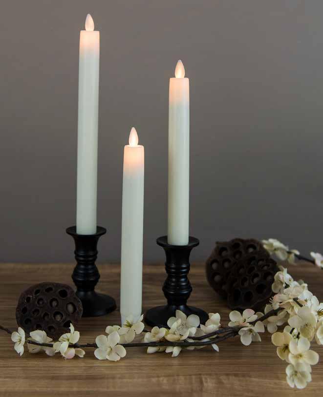 Mystique Moving Flame Outdoor Candles These water-resistant pillar candles are made of durable plastic, and are designed with a drainage hole for easy water flow.