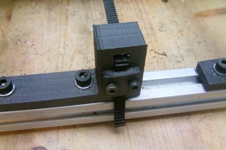 The shaft holes in the brackets have to be dressed so that the shaft fits to where it is snug, but can slide in the hole for