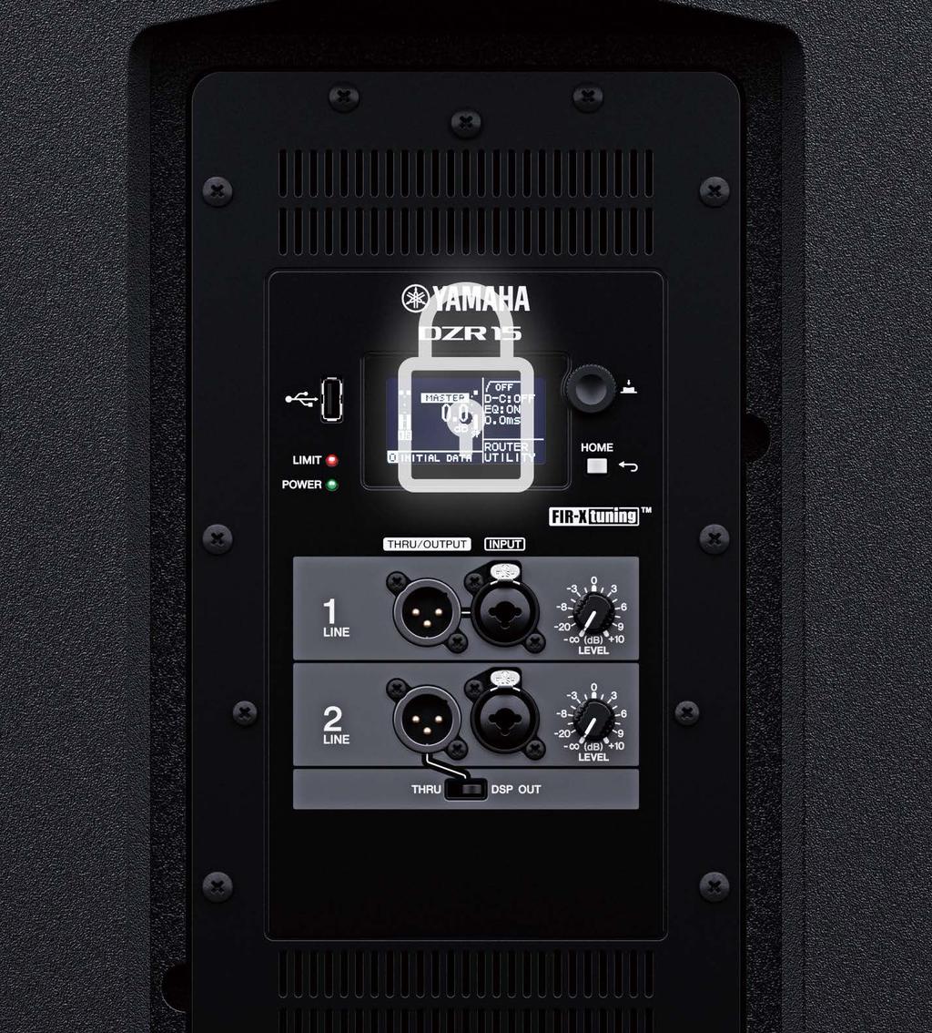 Pullback point Utilities for safe and secure operation DZR Series make it fast and easy to configure panel settings and transfer data via USB, and also feature a panel locking function to keep your