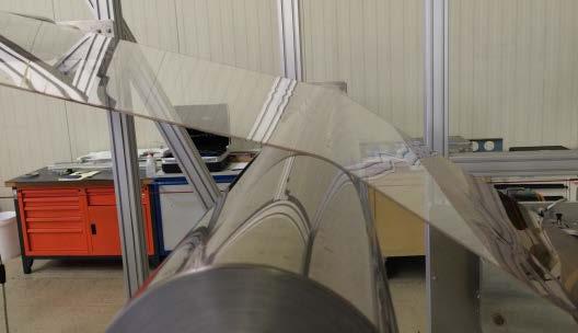 Conveyance Handling Glass Web at Production Width Demonstrated 1m-width